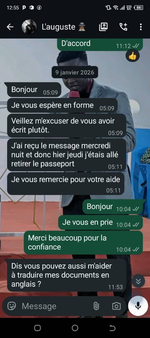 Capture d'écran témoignage Yao Kodjo